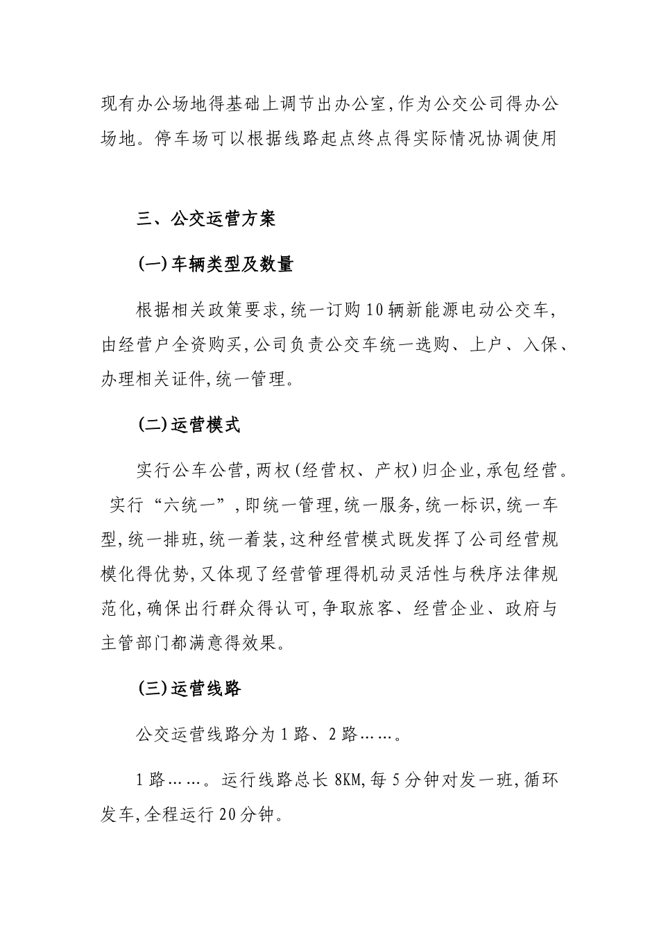 公交公司运营方案_第2页