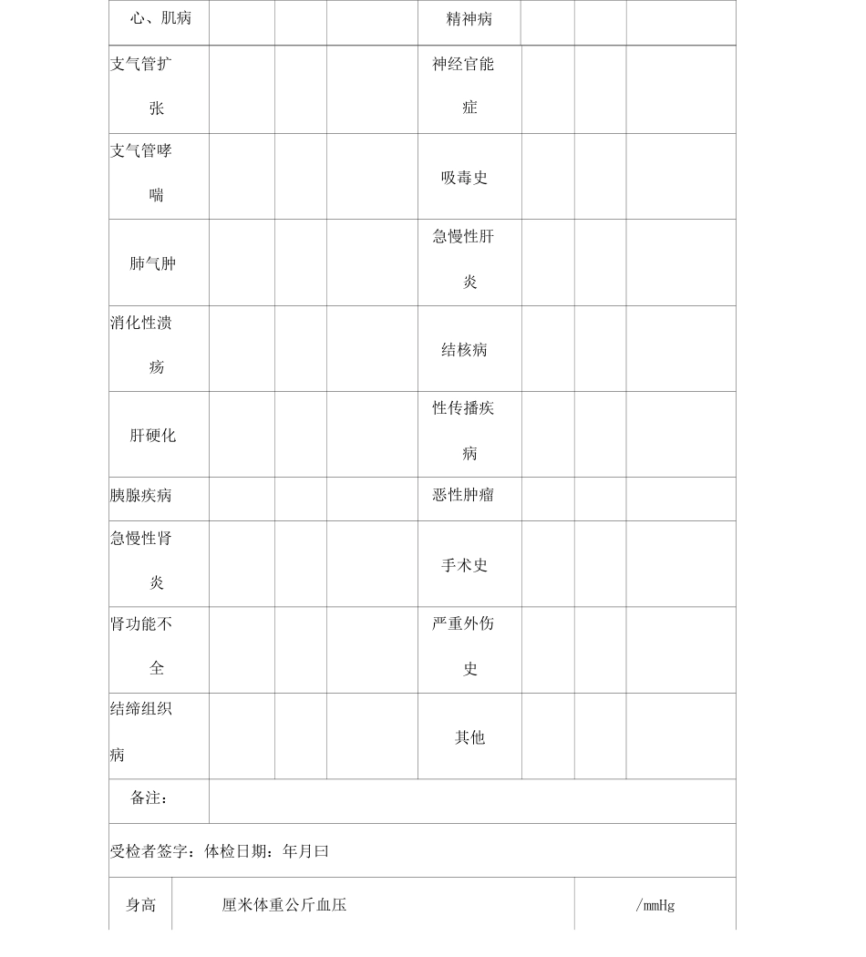 公务员体检表样表_第3页
