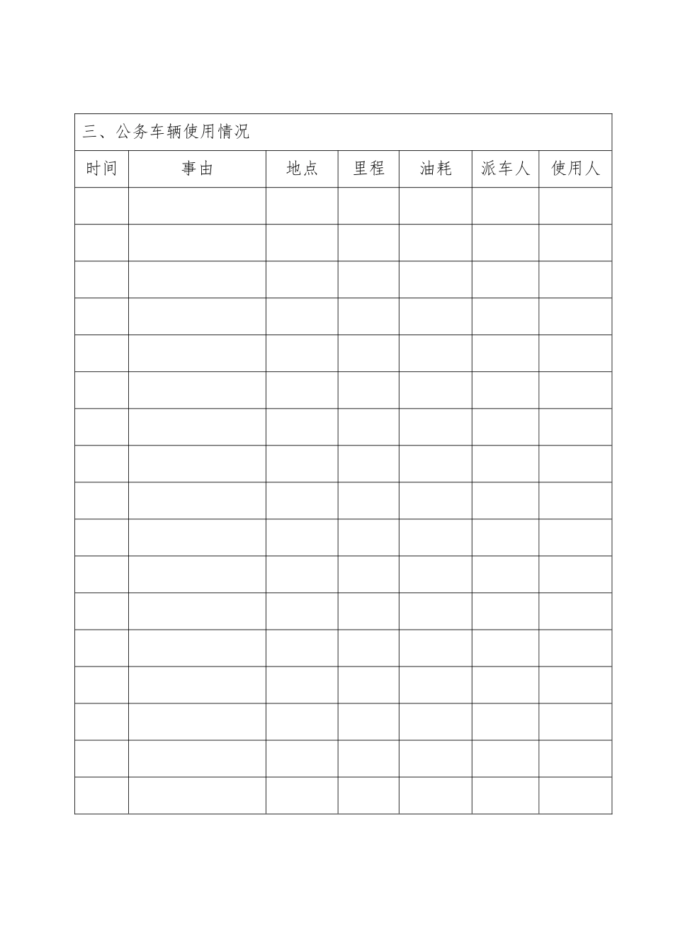 公务车辆使用管理台帐_第2页