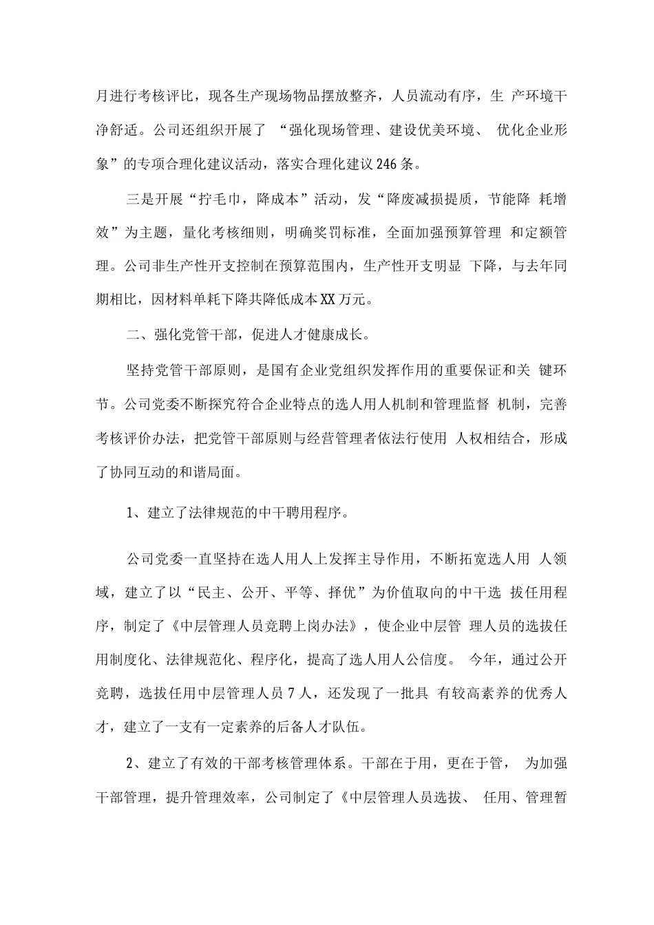 公司2025年党委工作总结_第3页