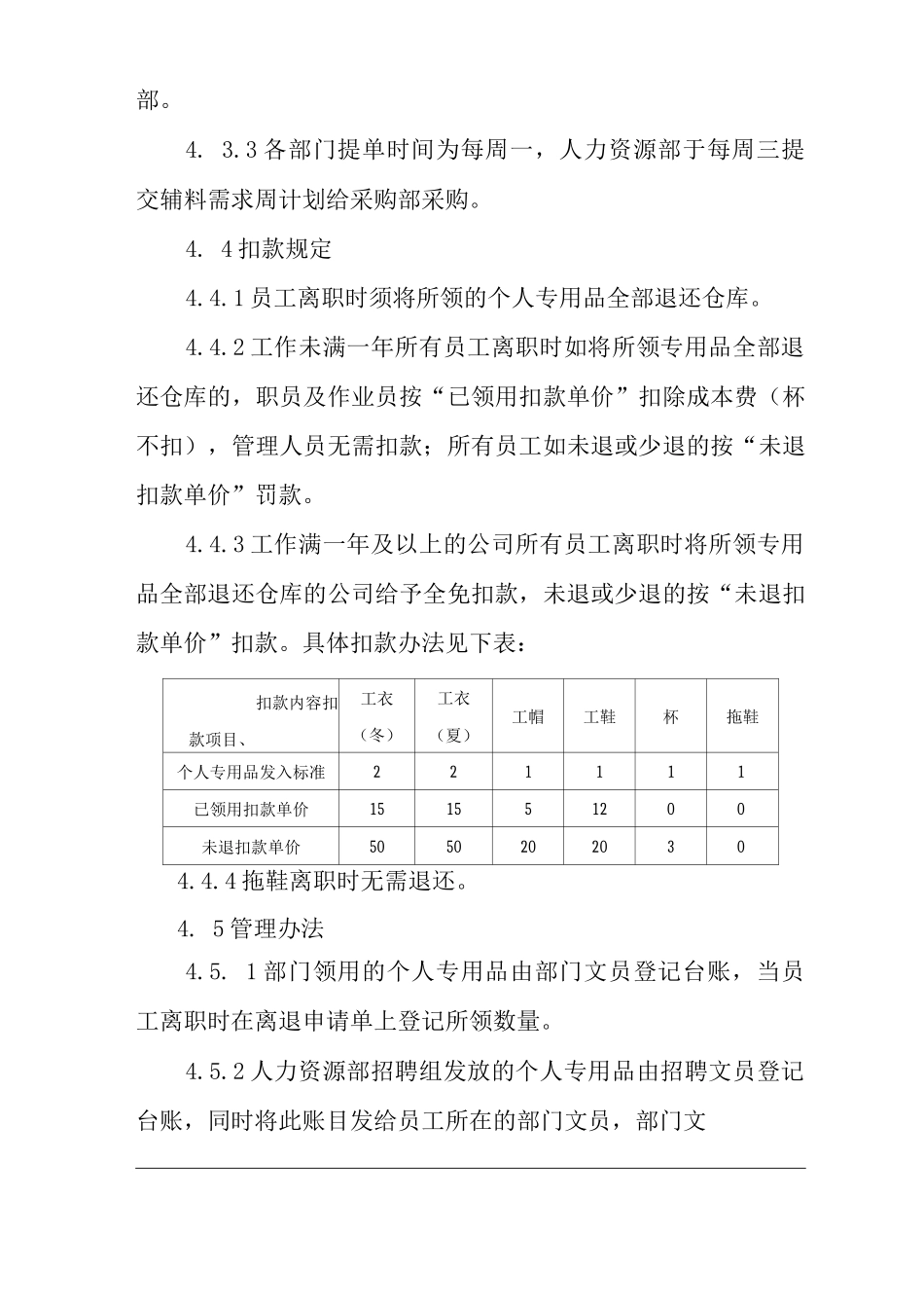 公司个人专用品管理制度_第3页