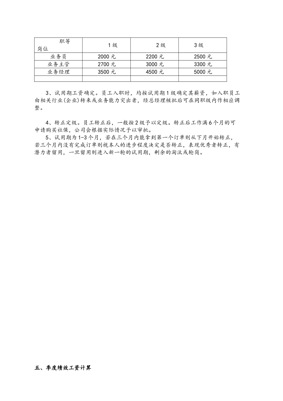 公司外贸业务人员绩效考核方案_第2页