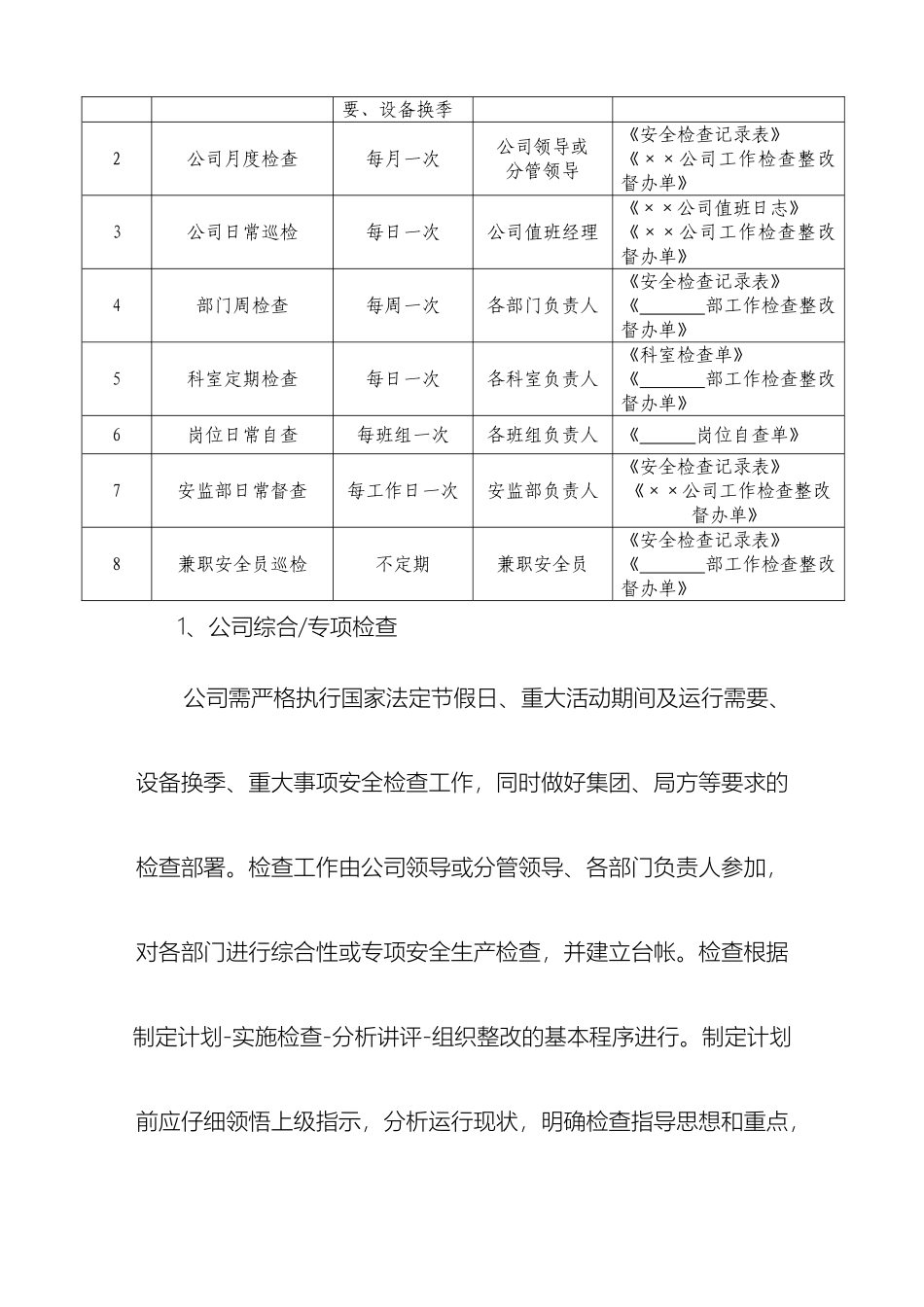 公司安全检查制度_第3页
