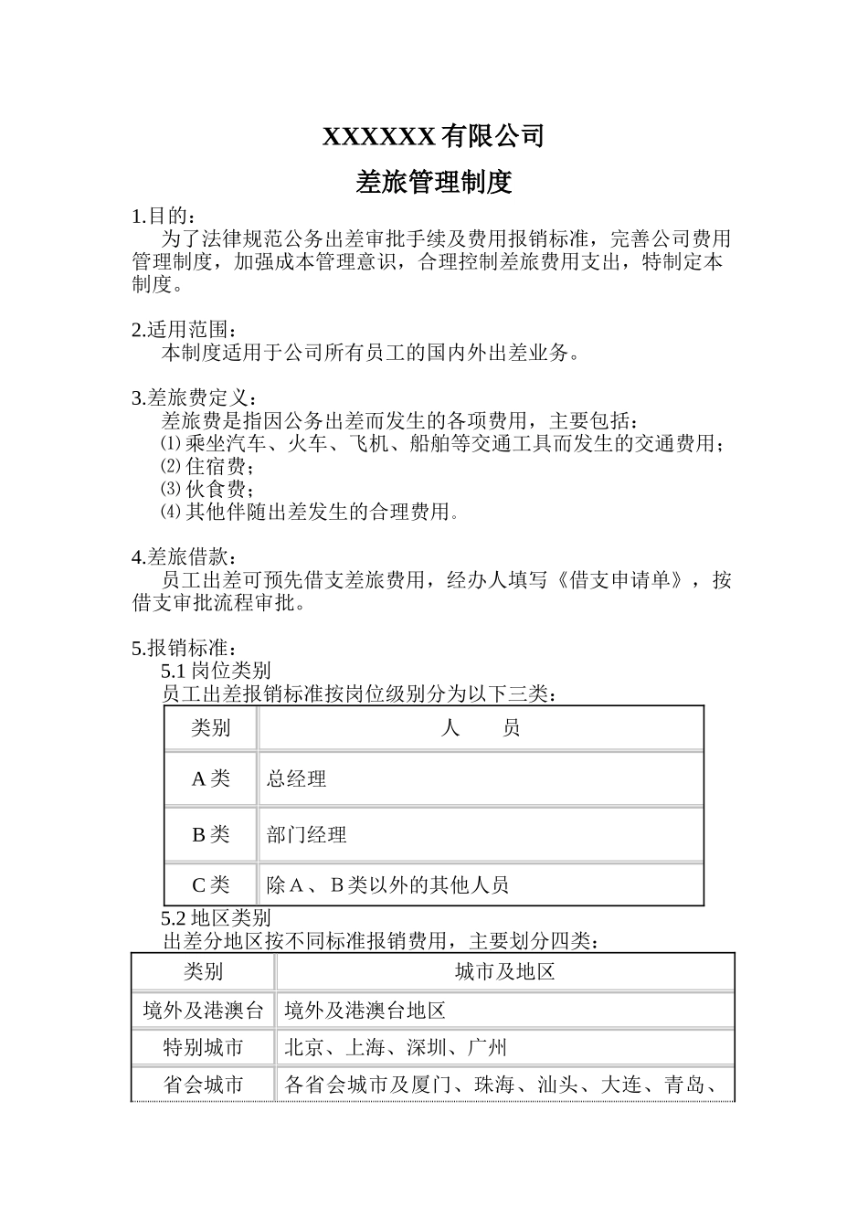 公司差旅管理制度_第1页