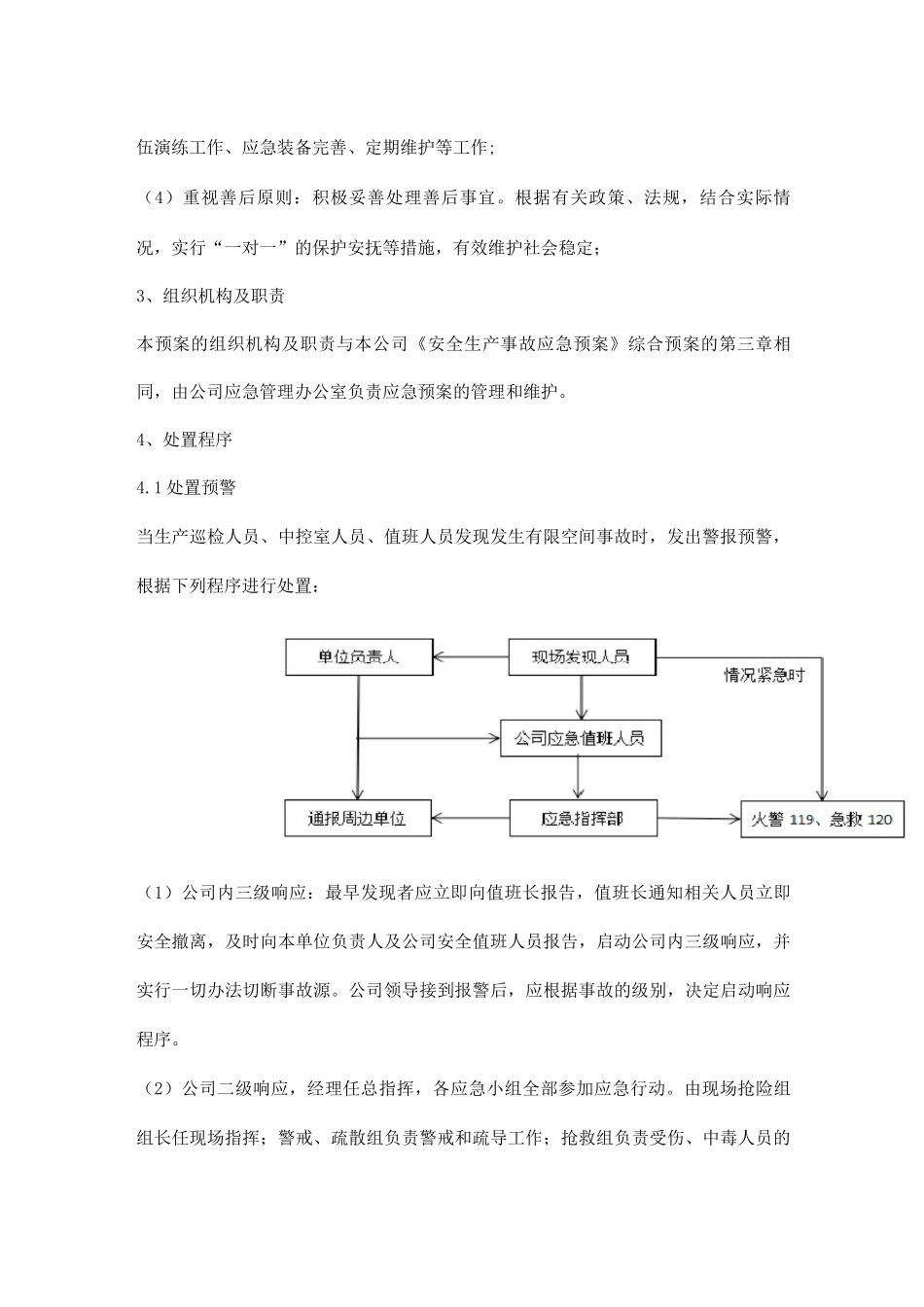 公司有限空间事故专项应急预案_第2页