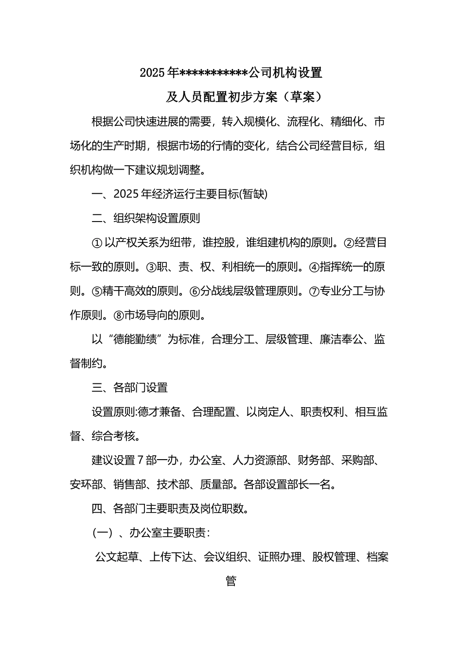公司机构设置方案_第2页