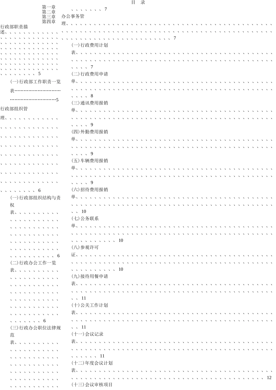 公司行政管理办公表格大全_第2页