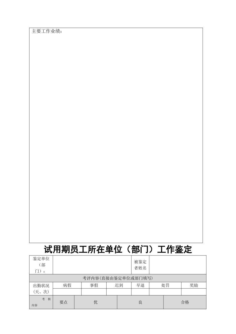 公司试用期员工考核表_第3页