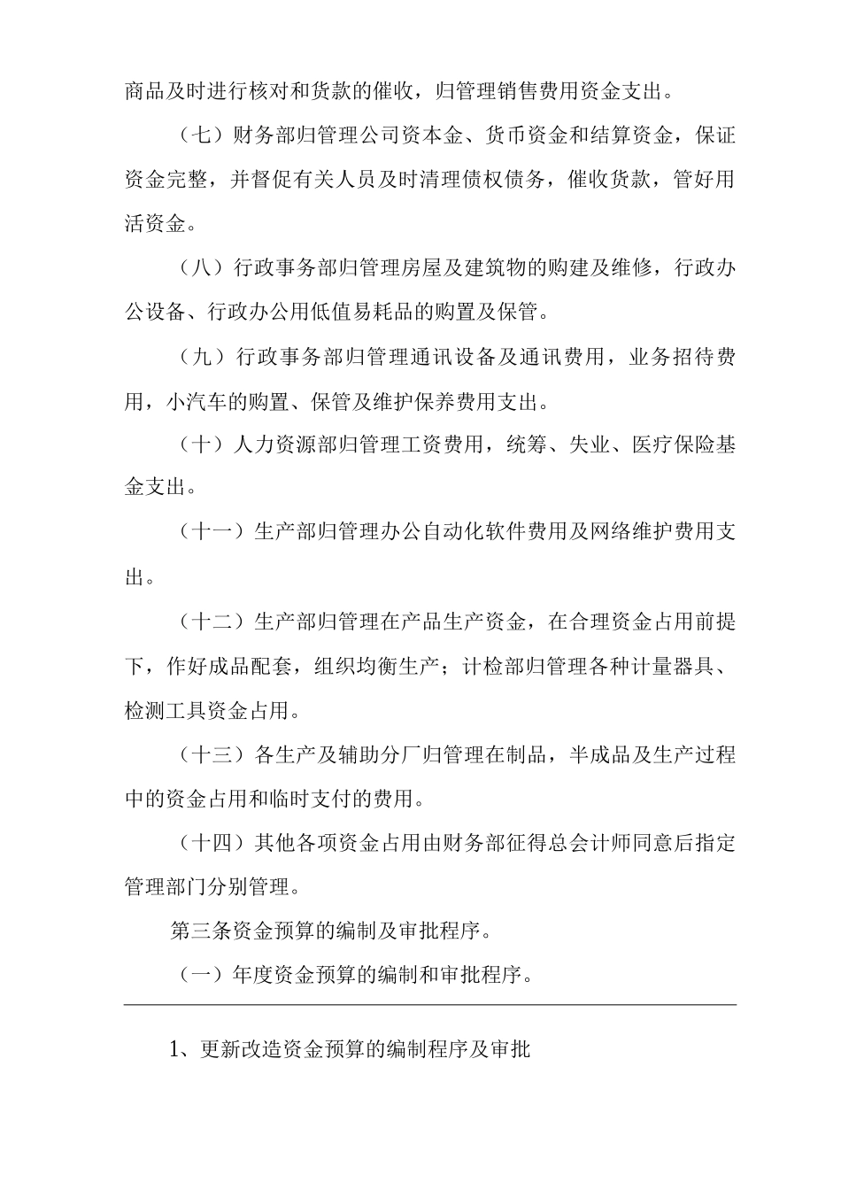 公司资金预算管理办法_第2页