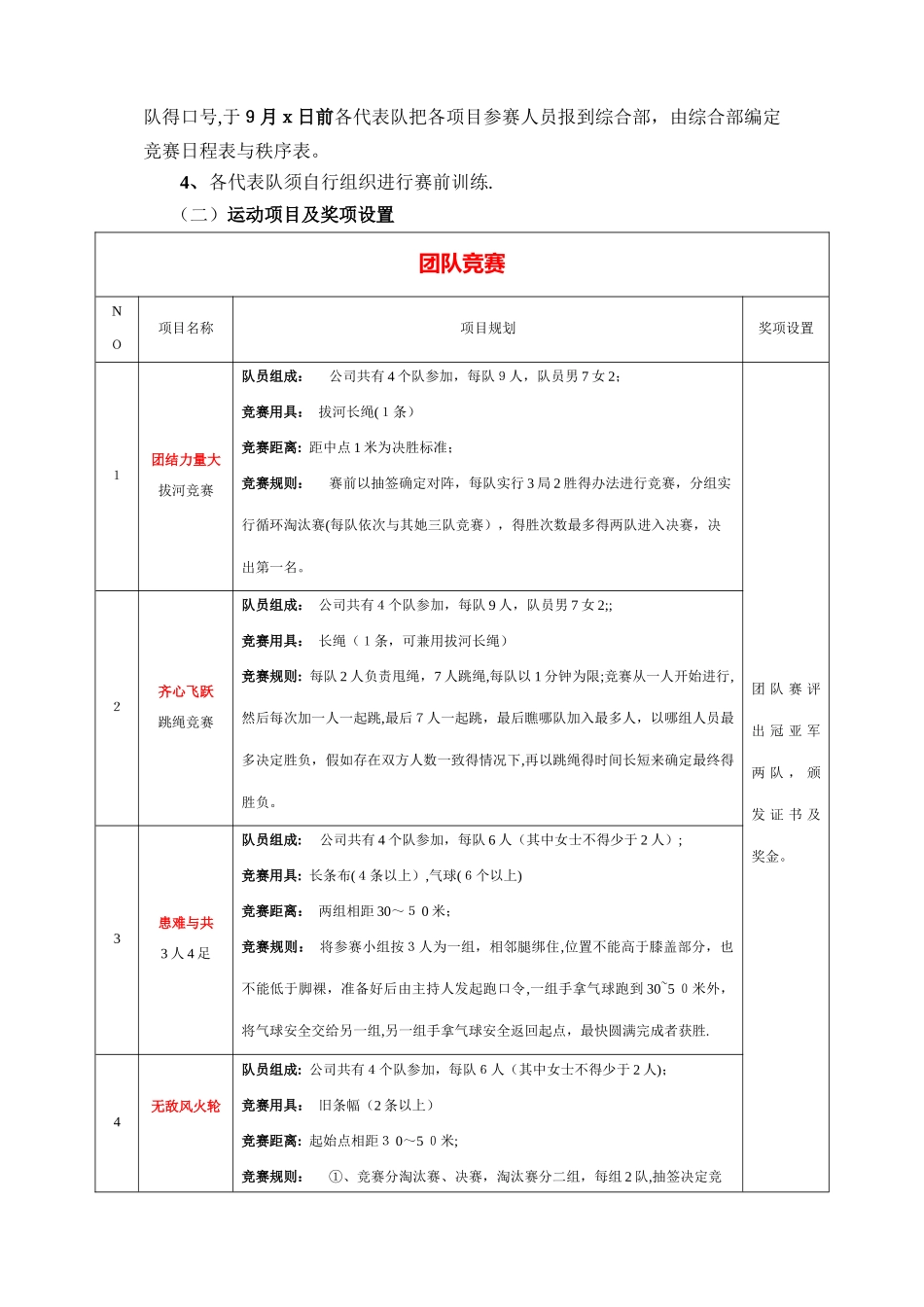 公司运动会方案_第2页