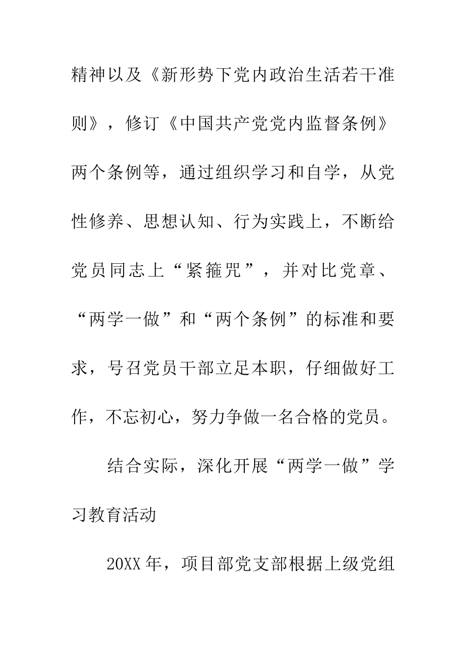 公司项目部党建工作汇报材料_第3页