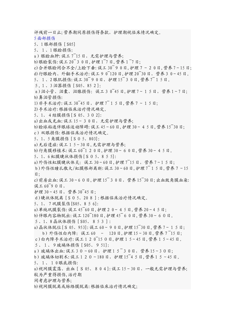 公安部人身损害误工期_第3页