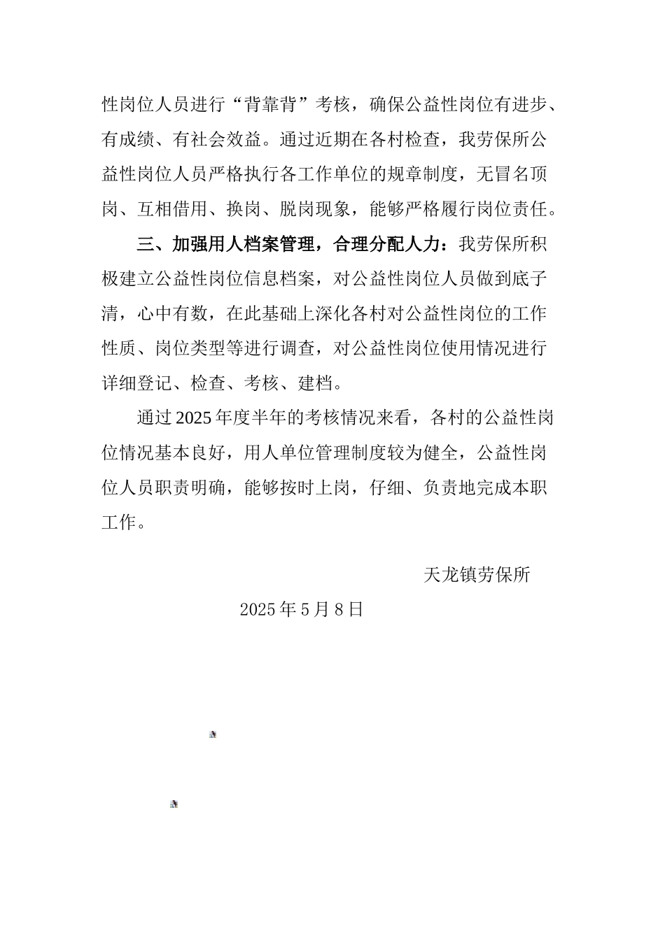 公益性岗位自查报告_第2页