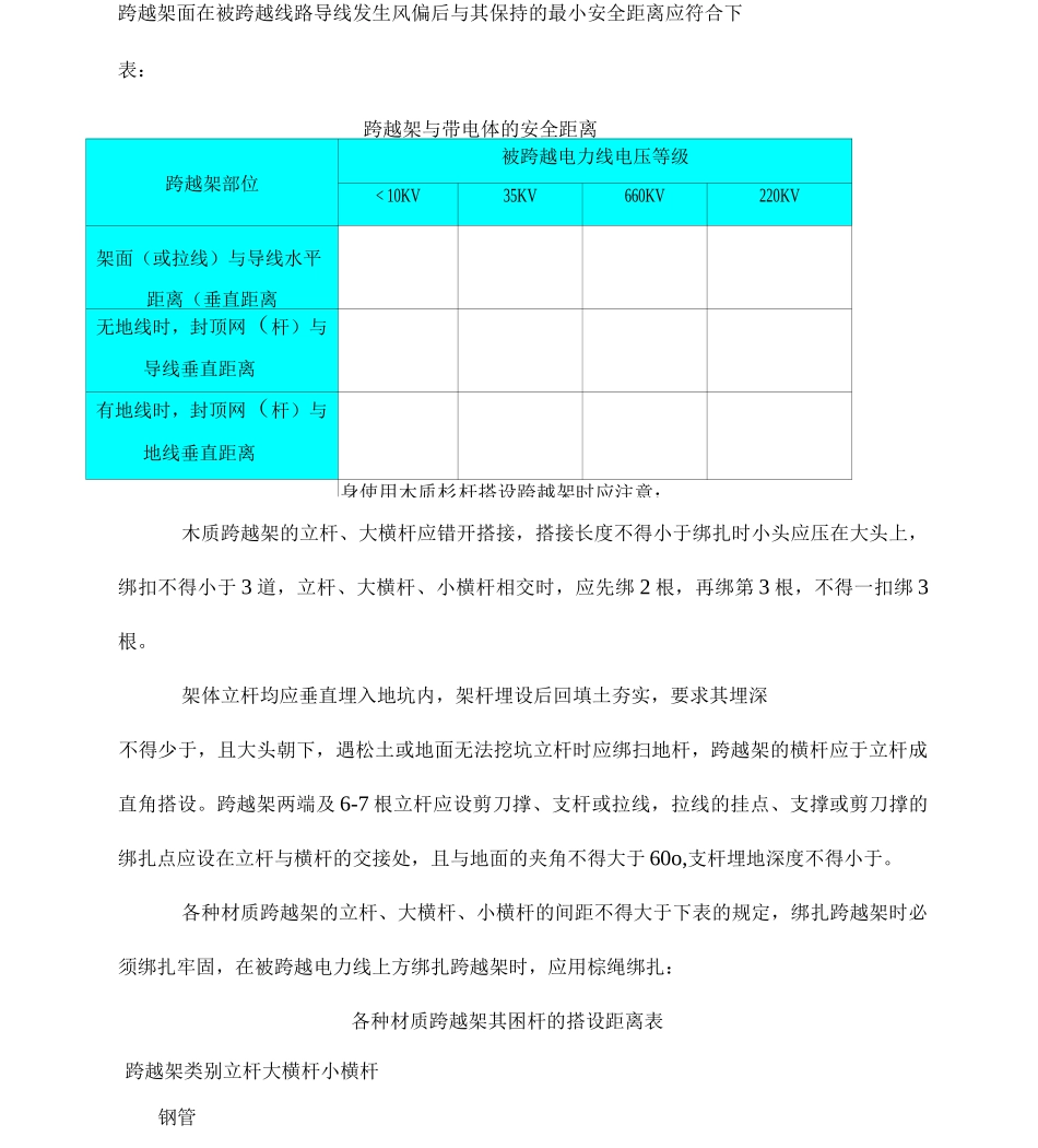 公路、电力线路交叉跨越一般施工措施_第3页
