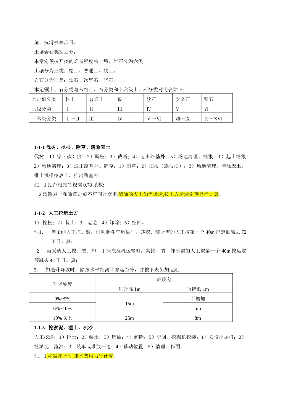 公路工程预算定额总说明_第3页