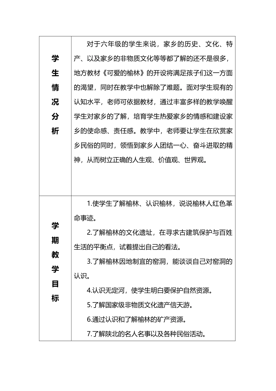 六年级下册可爱的榆林教案_第3页