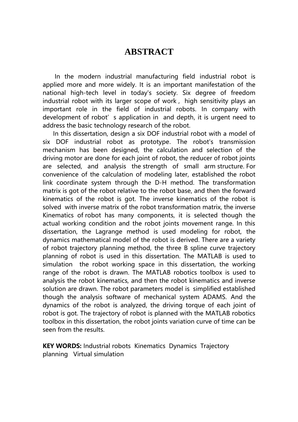 六自由度机器人本体设计及轨迹规划与虚拟仿真_第3页