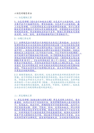 六顶思考帽思考法