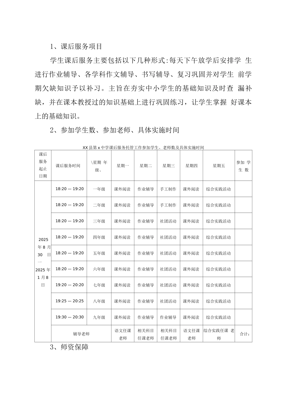 关于学校课后服务工作方案_第3页