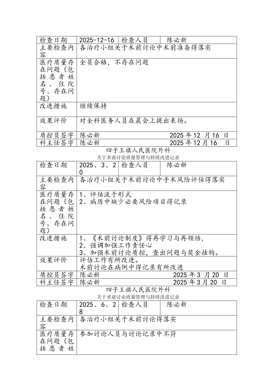 关于术前讨论质量管理及持续改进记录文本_第3页