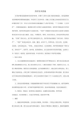 养护技术措施2