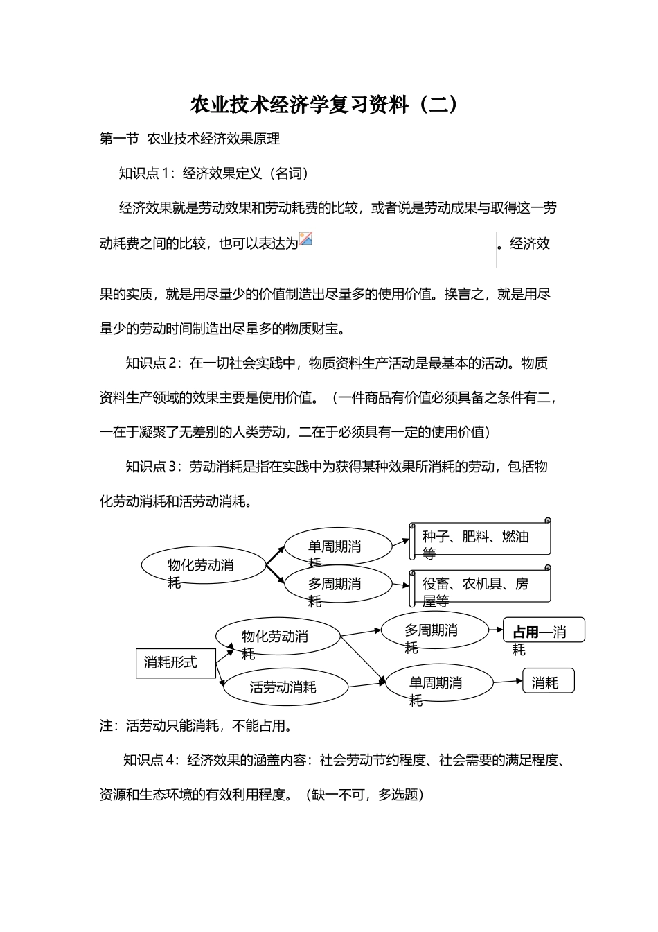 农业技术经济学复习资料_第2页
