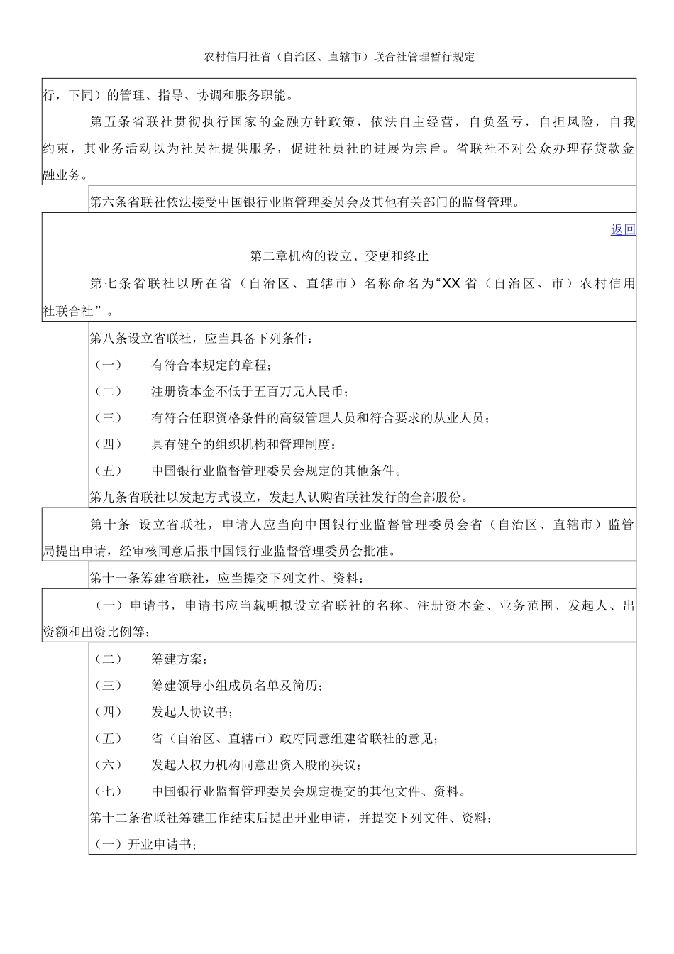 农村信用社省联合社管理暂行规定_第2页