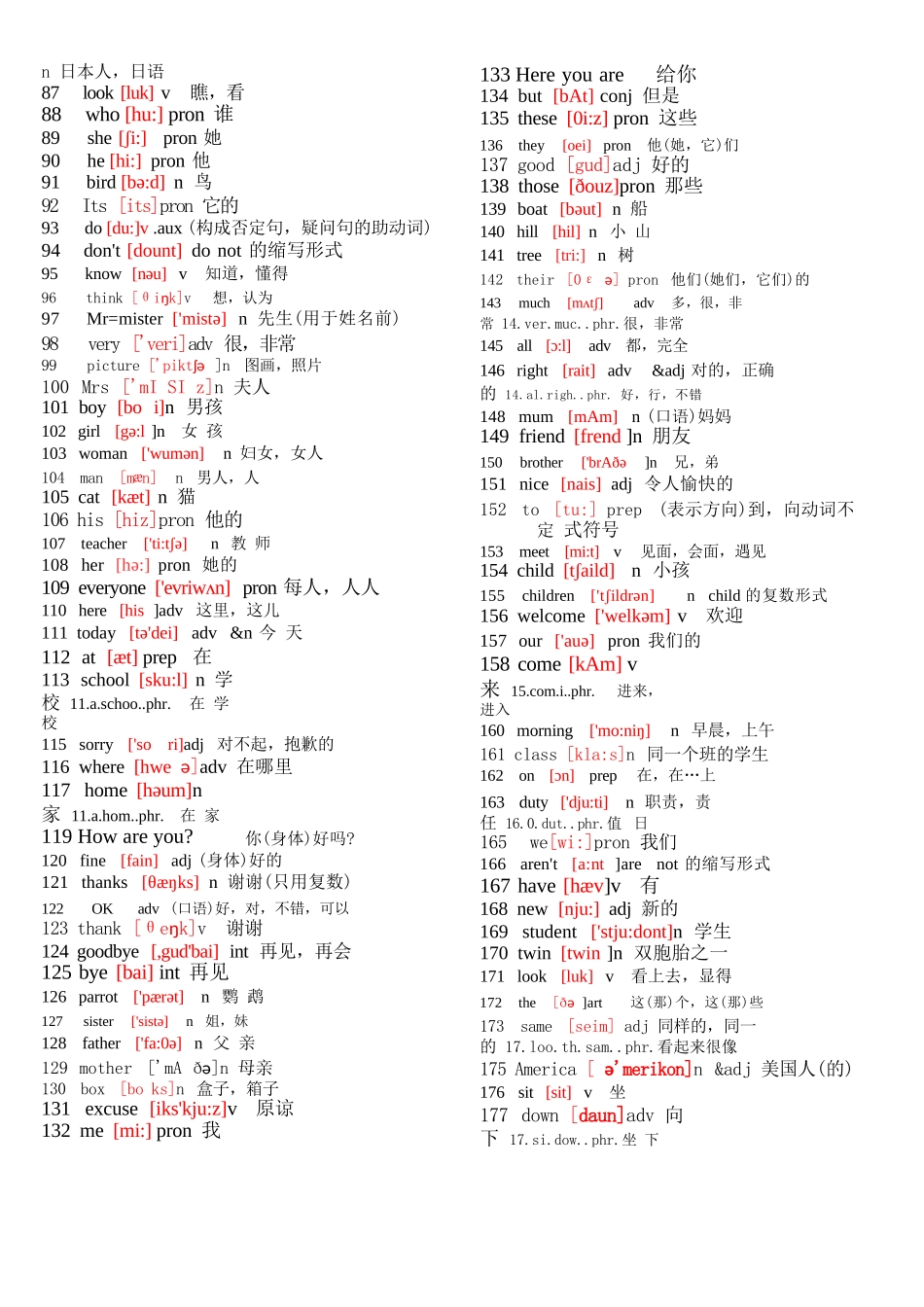 (完整word版)初中英语单词表大全_第2页