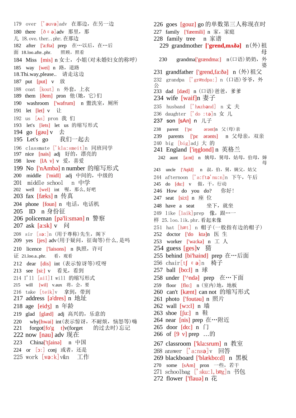 (完整word版)初中英语单词表大全_第3页
