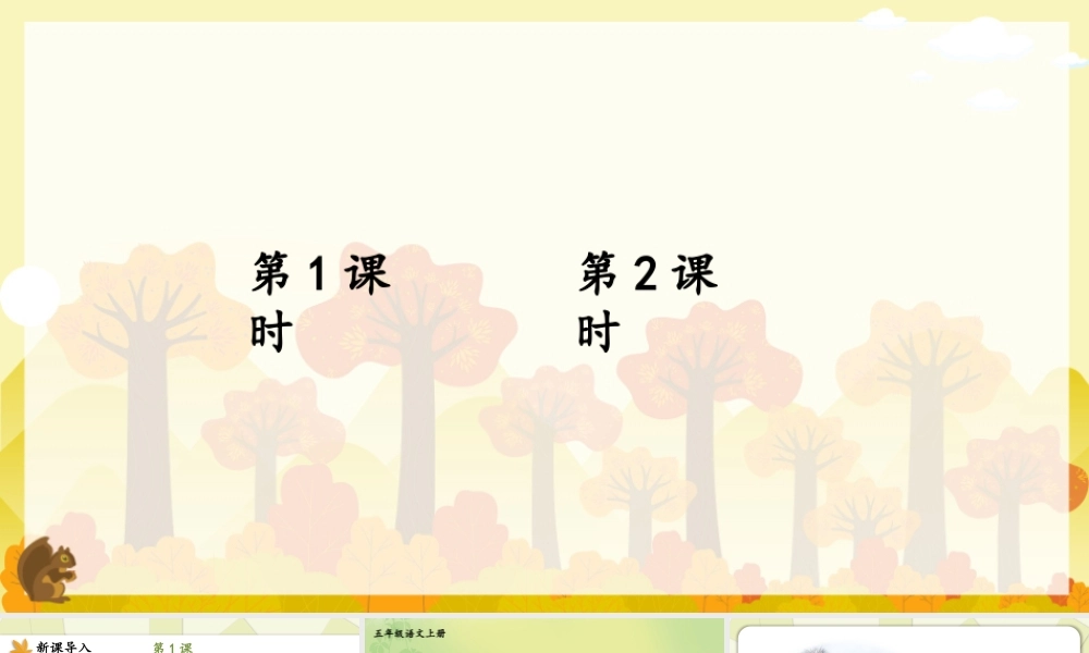 24统编版小学语文五年级上册第五单元17 松鼠课件