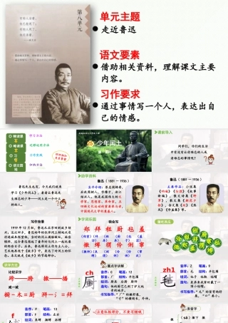 2024统编版小学语文六年级上册第八单元25.少年闰土第1课时-教学课件