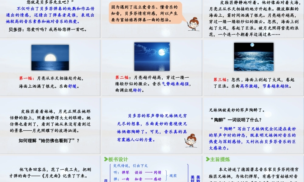 2024统编版小学语文六年级上册第七单元23.月光曲第2课时-教学课件