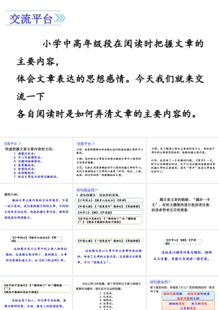 24版人教统编小学六年级上册第八单元语文园地八 课件