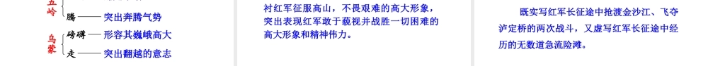 24版人教统编小学六年级上册第二单元5. 七律·长征 课件