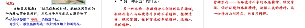 24版人教统编小学六年级上册第六单元20.青山不老 课件