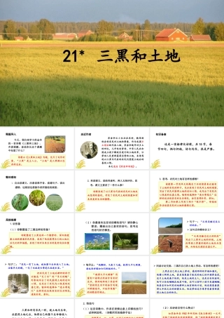 24版人教统编小学六年级上册第六单元21.三黑和土地 课件