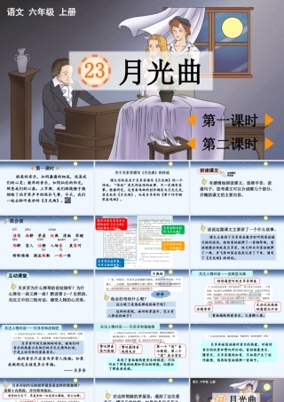 24人教统编版-小学六年级上册第七单元23 月光曲 课件