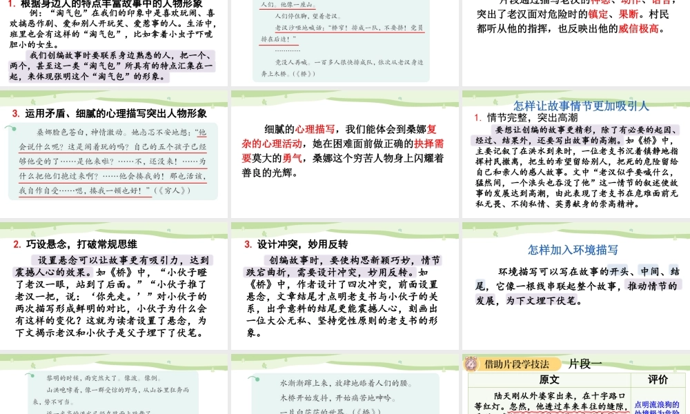 24人教统编版-小学六年级上册第四单元习作：笔尖流出的故事【课件】