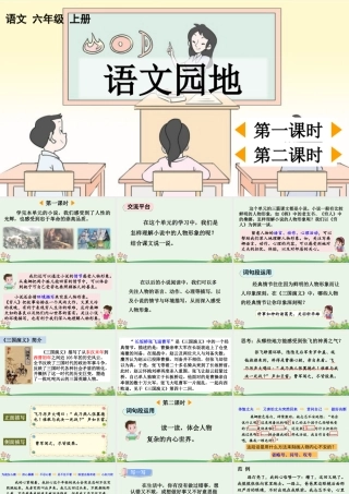 24人教统编版-小学六年级上册第四单元语文园地四 课件