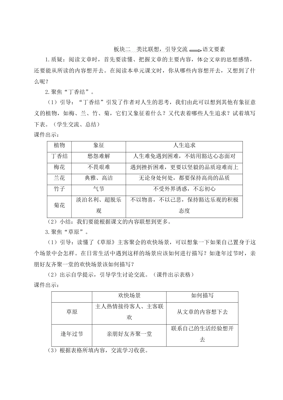 （24人教统编版）小学六年级语文上册第一单元语文园地一  教案_第2页