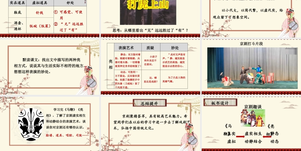 （24人教统编版）小学六年级语文上册第七单元24 京剧趣谈课件