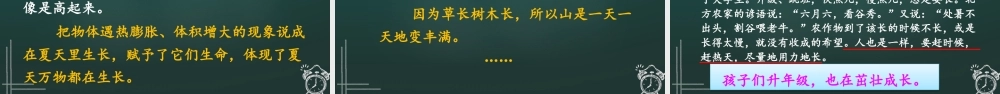 25秋人教统编版小学语文六年级上册第五单元16 夏天里的成长课件