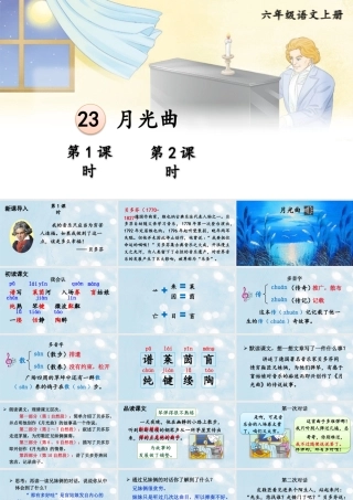 25秋人教统编版-小学语文六年级上册第七单元23 月光曲 课件