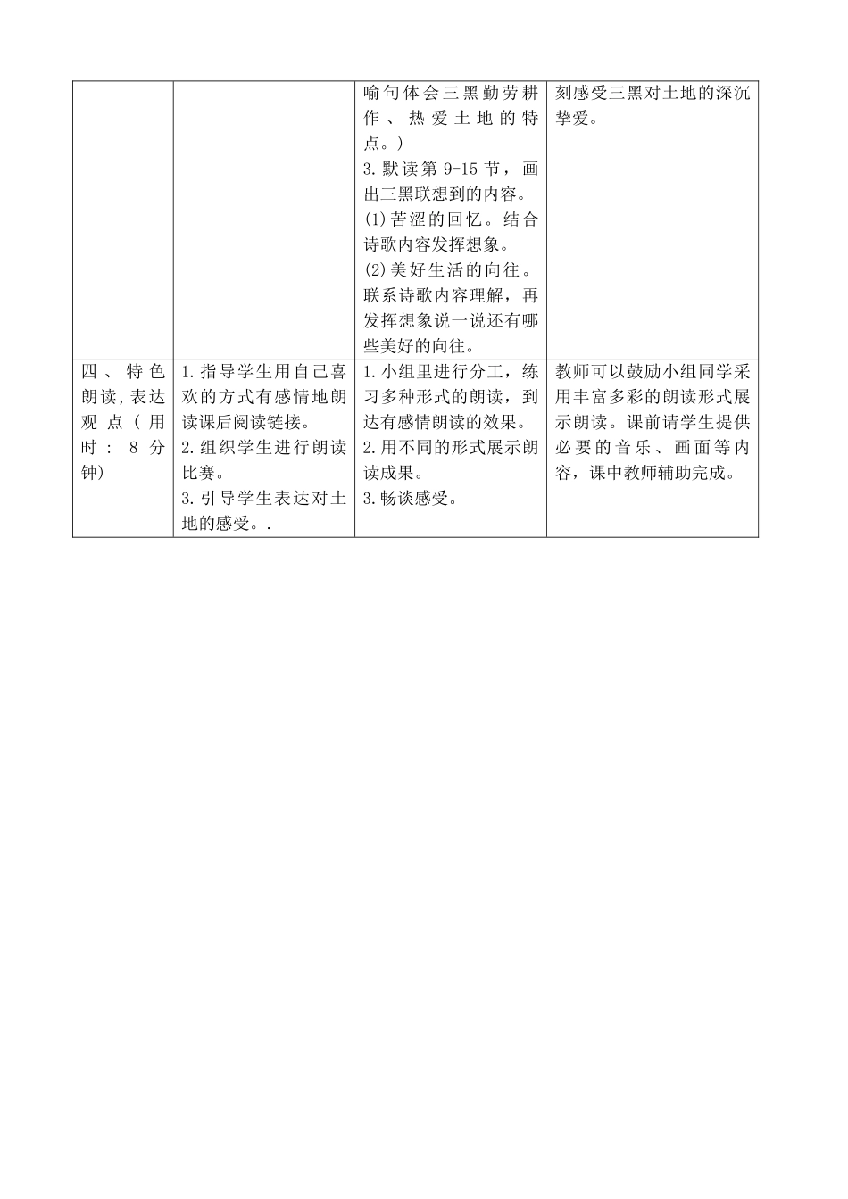 24人教统编版-小学六年级上册第六单元21三黑和土地 导学案_第3页