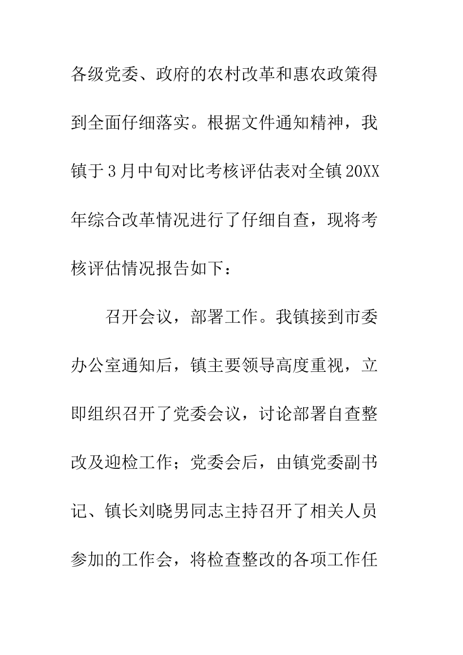 农村综合改革考核评估自查报告_第2页