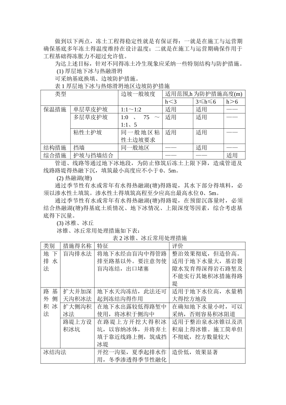 冻土冷生现象的工程影响及其处理方法总结_第2页