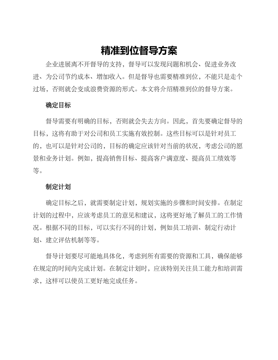 准到位督导方案_第1页