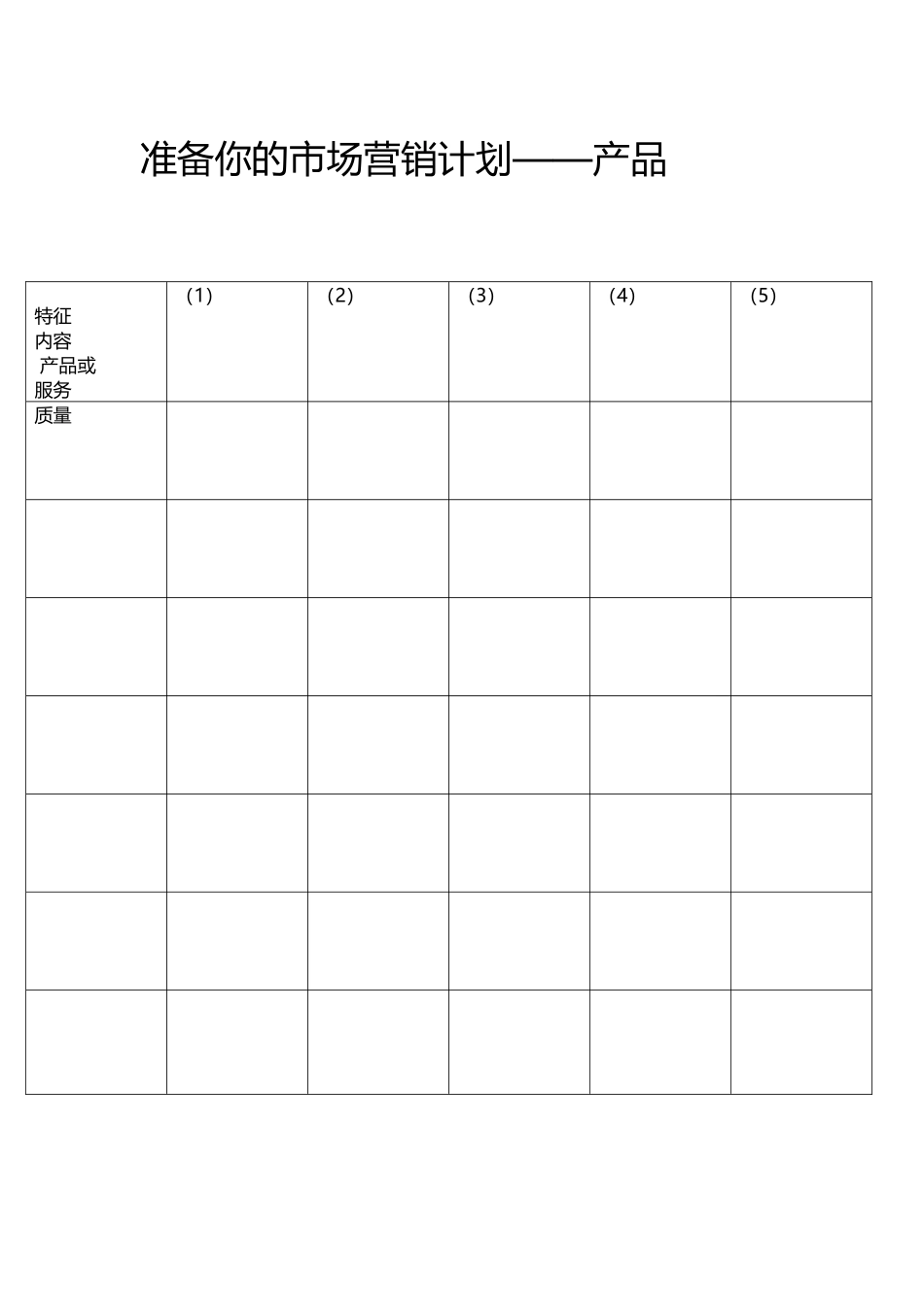 准备你的市场营销计划_第2页