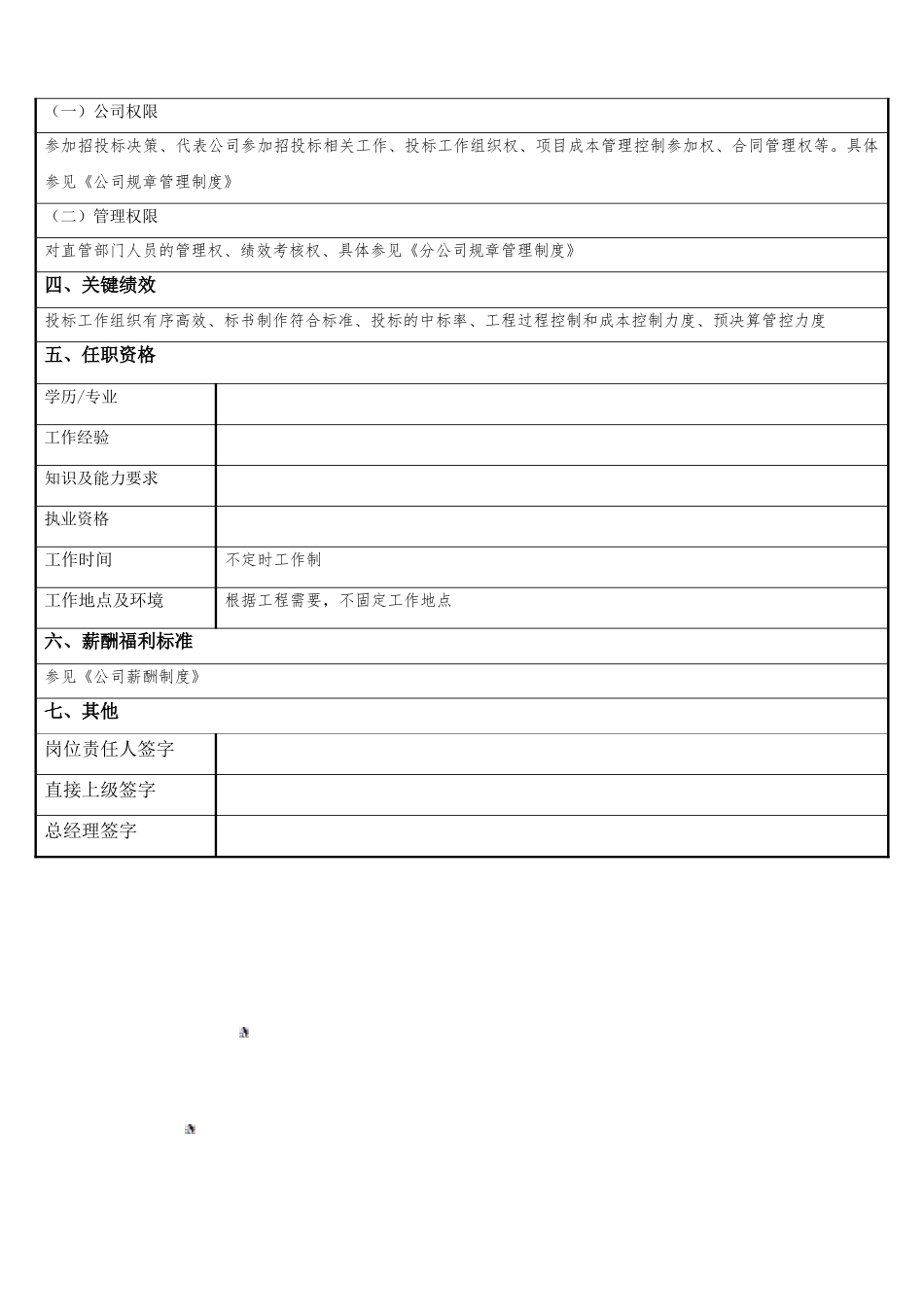 分公司总经理岗位说明书_第2页