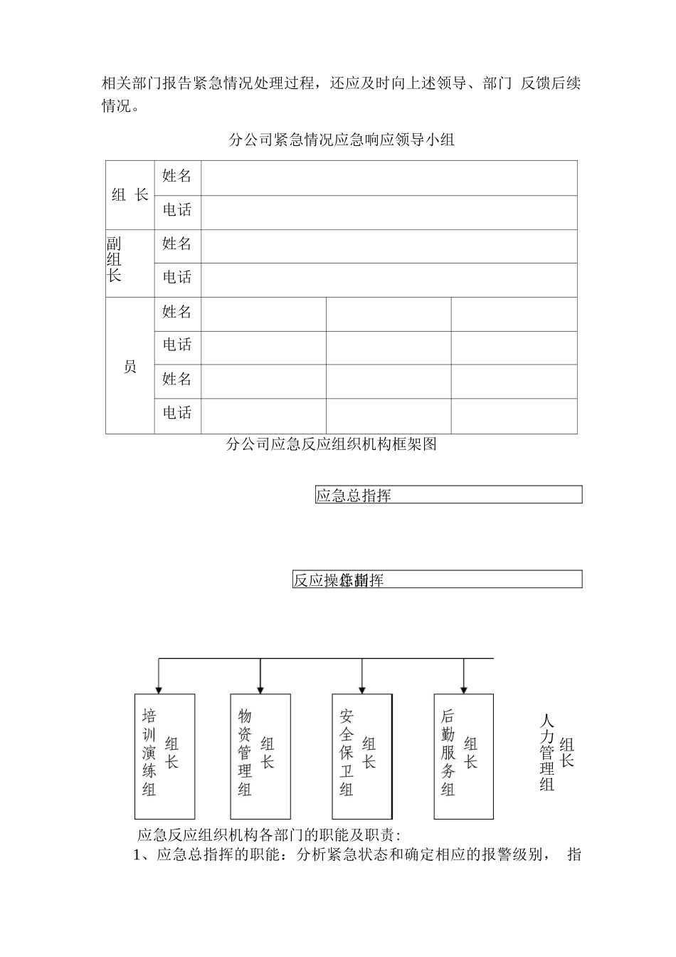 分公司重大事故应急救援预案_第2页